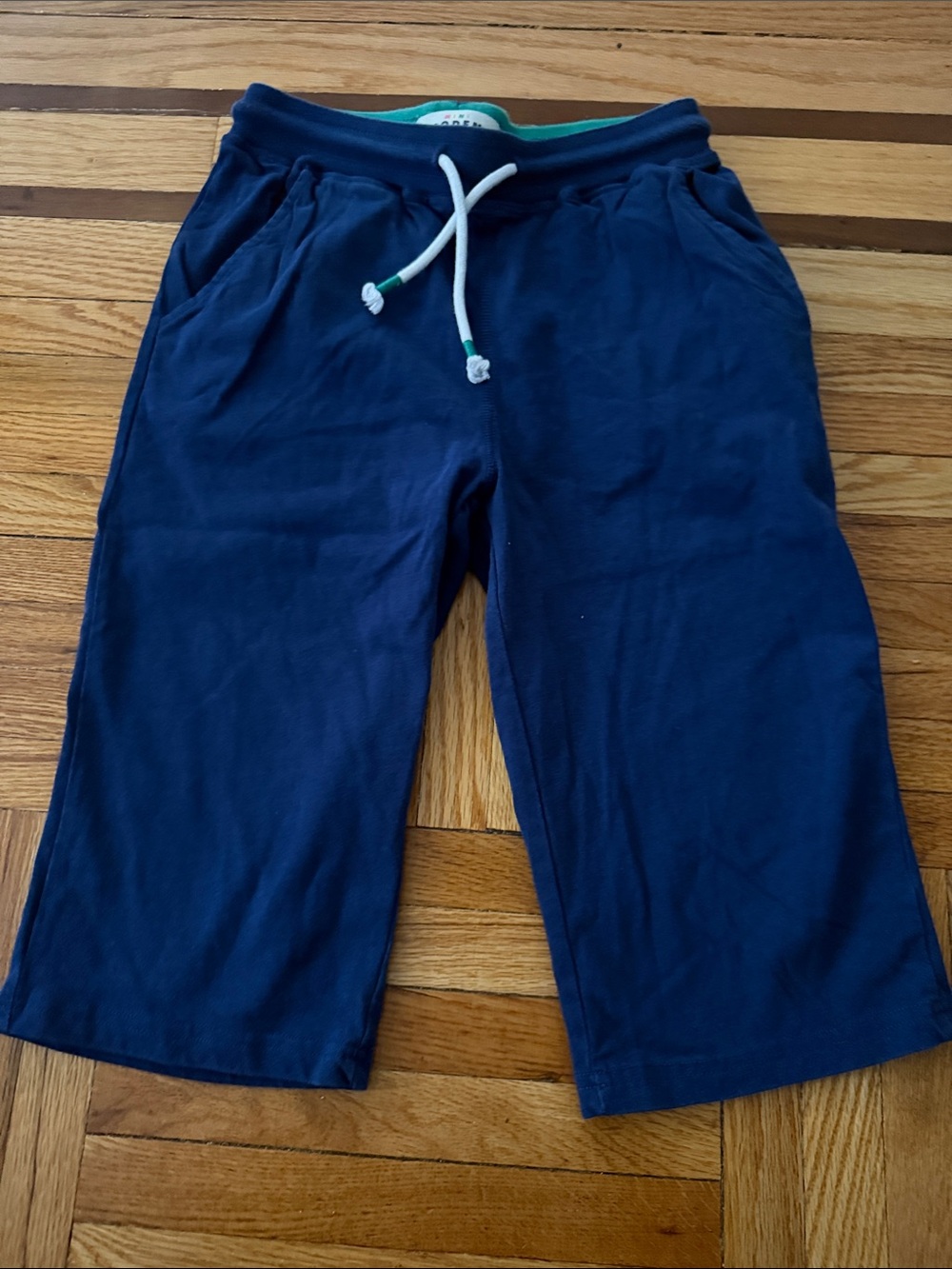 Mini Boden Navy Kids Drawstring baggies short